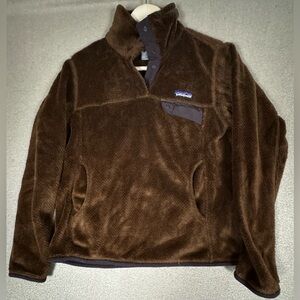 Patagonia Jacket Fleece Womens Small Re Tool Snap T Pullover Coat ReTool Brown